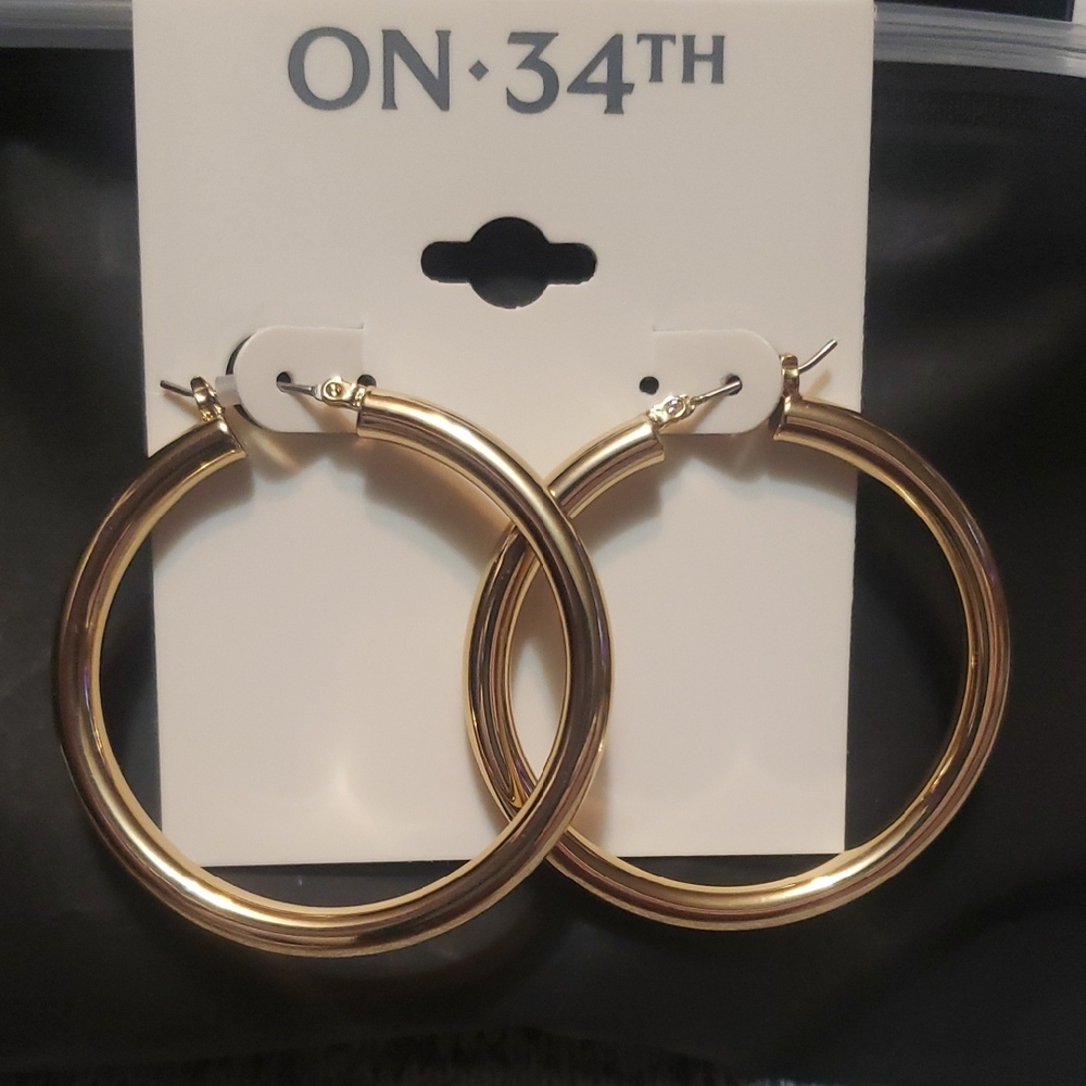 Macy's ON 34th Gold-Tone Hoop Earrings
